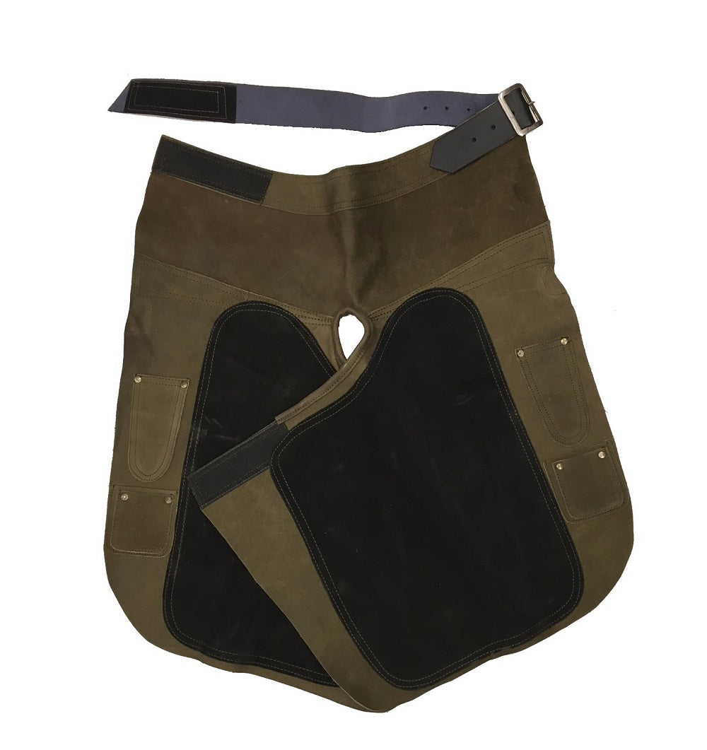 Premium Farrier Apron Chaps for Precision Work (Suede Leather) | FT-008