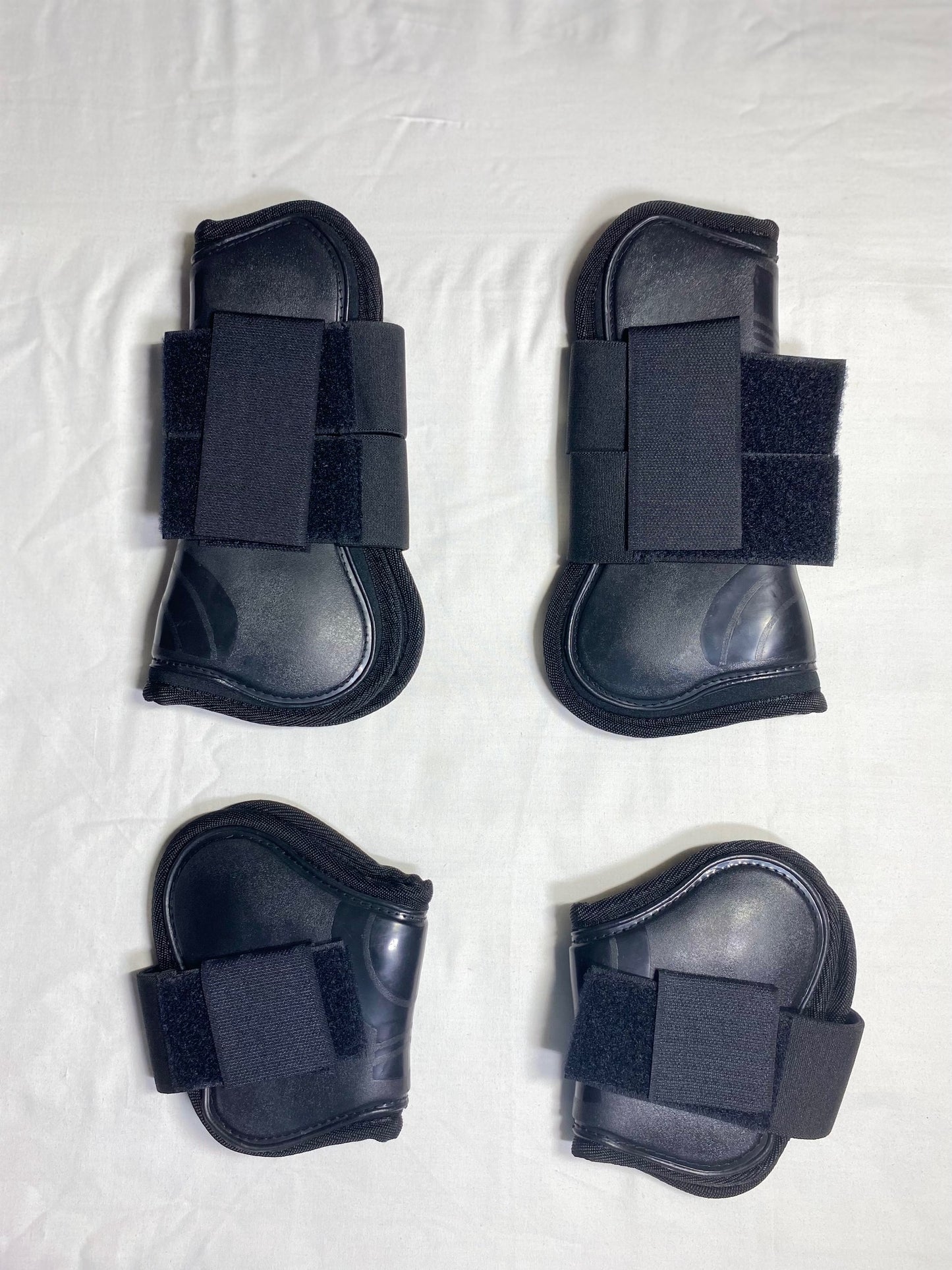 Premium Custom Horse Leg Boots – Front & Rear PVC Support with Soft Padding