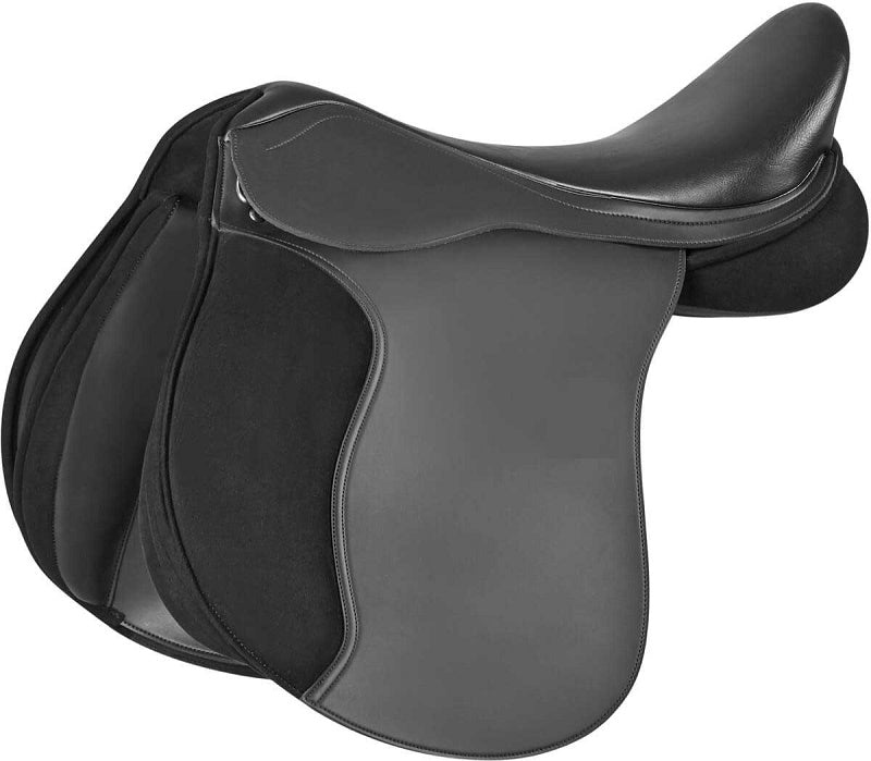 English Jumping Saddle | Black & Grey Close Contact | Blus Industries