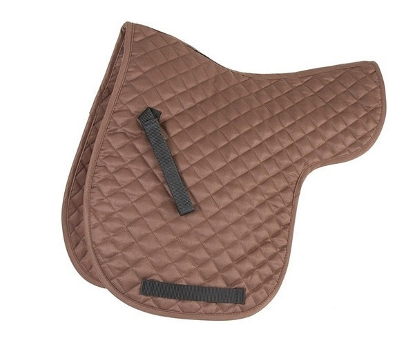 Horse Saddle Pad | Teddy All Purpose – Plush Comfort in Grey & Camel Brown