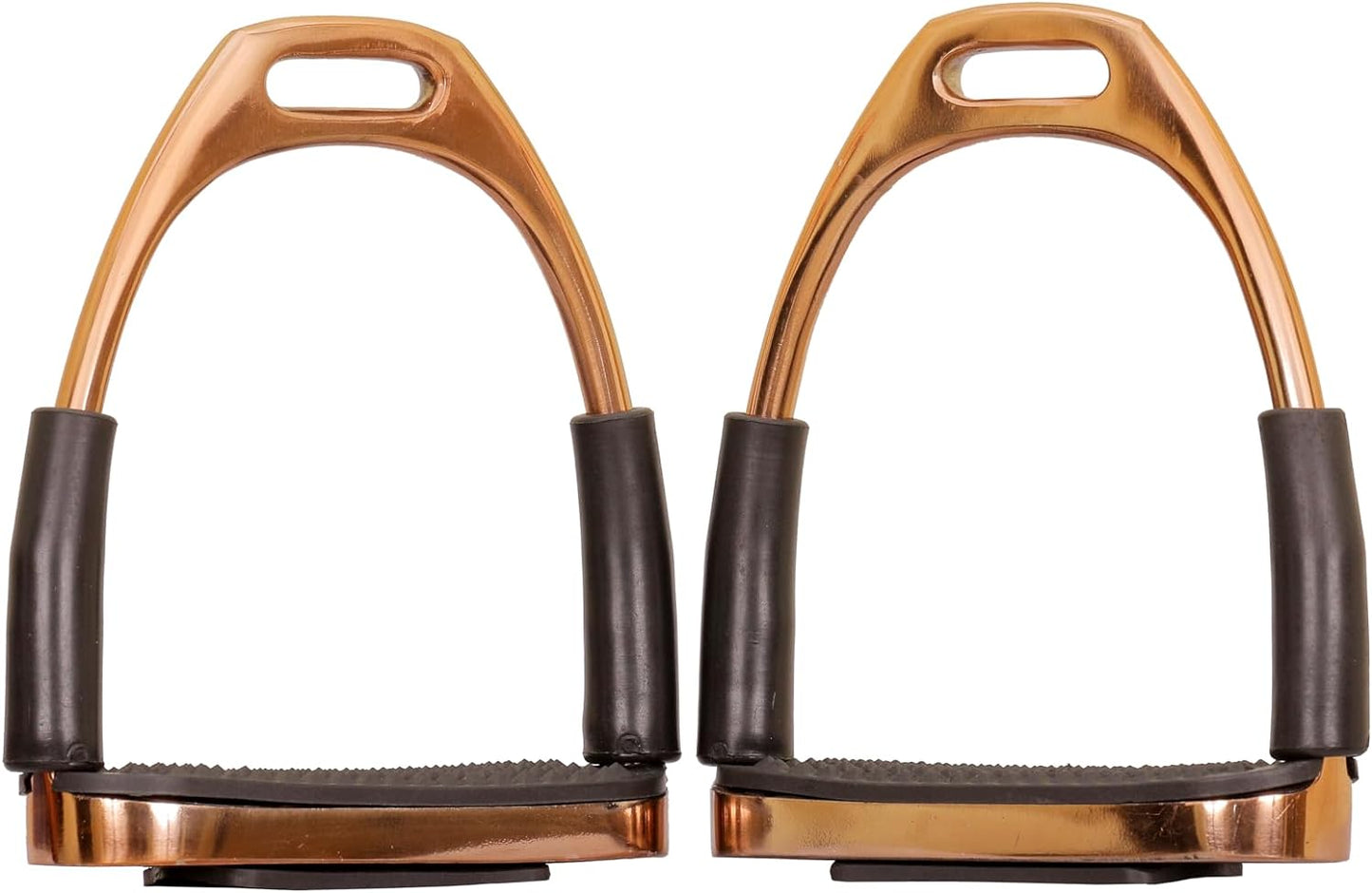 Rose Gold Flexible Stirrups - Stainless Steel Horse Riding Stirrups